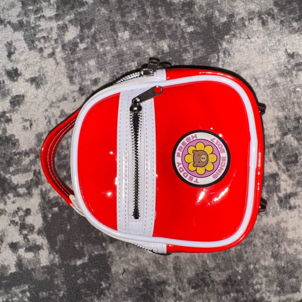 Red and White Mini Backpack